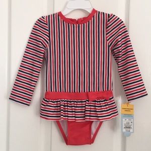 NWT toddler girl’s swimsuit ❤️🤍💙